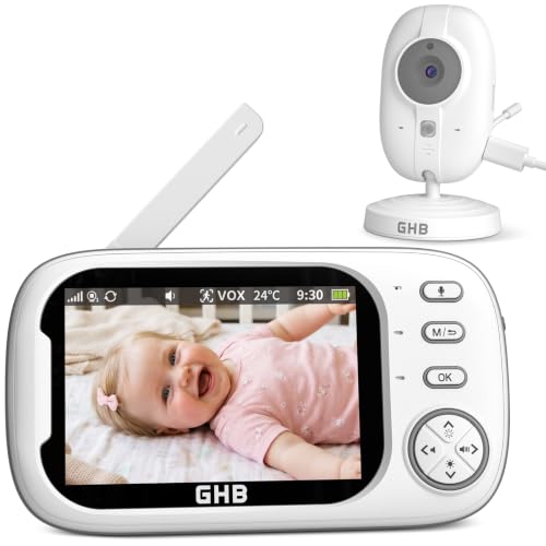 GHB Babyphone Camera Écran LCD 3,5 inches Camera...