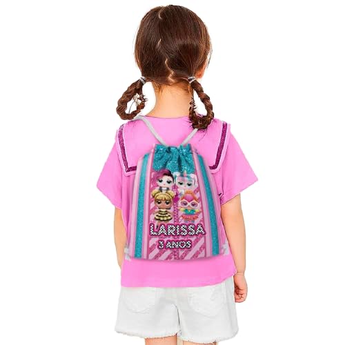 Mochilinha Bag Infantil Personalizado com Nome e Idade LOL (Mochilinha 20x30, Unidades, 01)