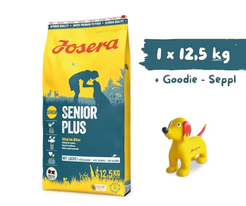 Josera - Hundefutter - Josera Exclusive SeniorPlus - Trockenfutter 12,5 KG + Goodie Quietsche Seppl - Premium Hundefutter für ältere Hunde