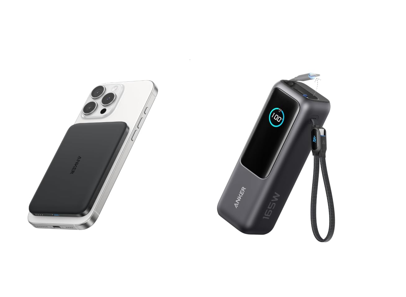 Anker Nano Power Bank Ultra-Slim 5 000mAh Magnetic Battery Pack Qi2 Certified 15W Max Ultra-Fast MagSafe-Compatible Portable Charger