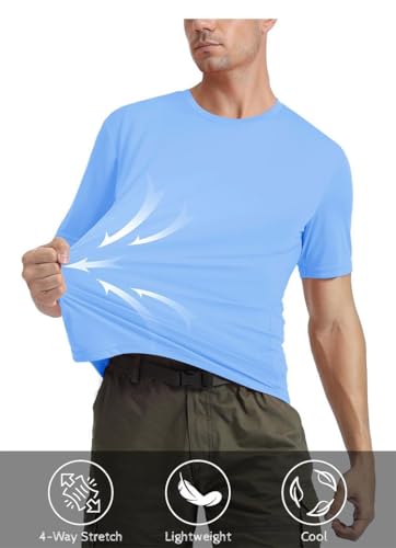 Camiseta de manga corta para hombre, Rojo vino., L