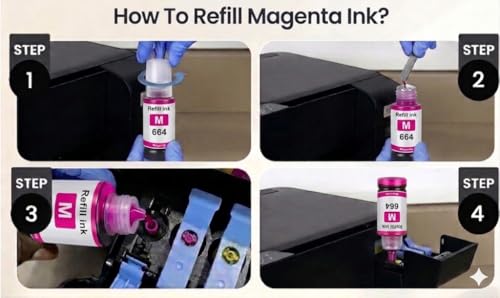 Image of ROHINK T664 / 664 Compatible Ink for Epson L100, L110, L130, L200, L210, L220, L300, L310, L350, L355, L360 L361, L365, L380, L385, L405, L455, L485, L550, L565 Printer