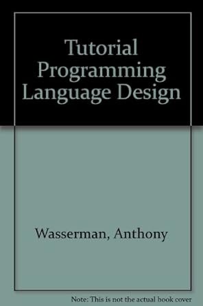 Buy Tutorial Programming Language Design Book Online at Low Prices in ...