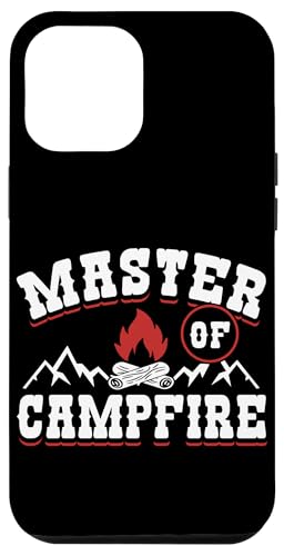 Master of Campfire Funny Camping Outdoor Adventure Custodia per iPhone 12 Pro Max