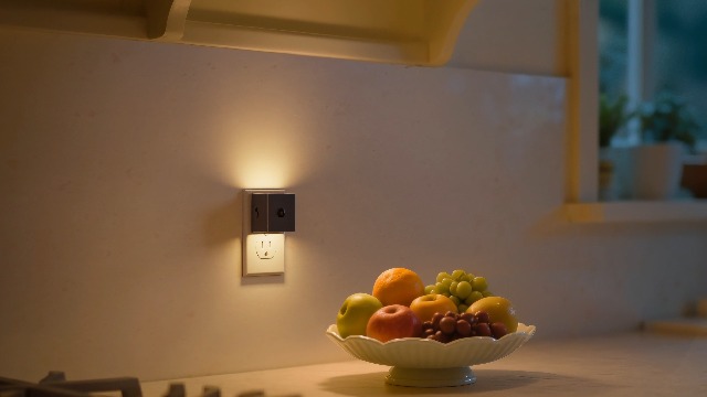 Image of L LOHAS LED Motion Sensor Night Light,[4-Pack] Plug in Night Light with Dusk to Dawn Sensor,Brightness Adjustable,3000K Soft White Nightlight for Bathroom Hallway Kitchen