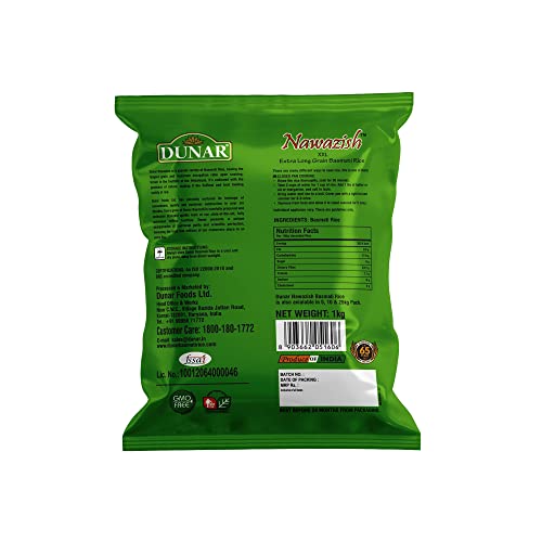 Image of Dunar Nawazish | Extra Long Grain Basmati Rice | 1kg
