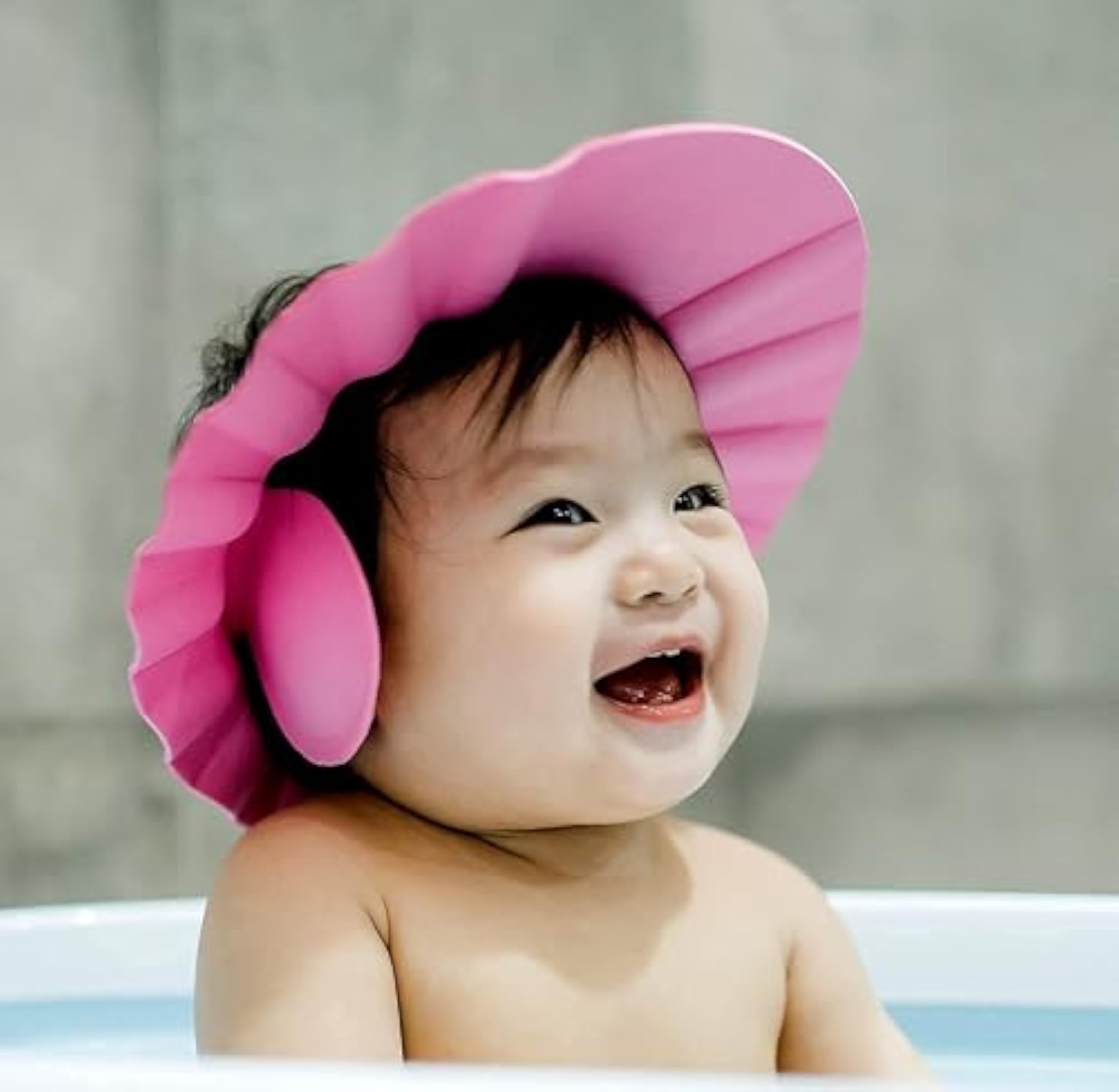 Baby Bath Shower Cap, Adjustable Silicone Visor Hat