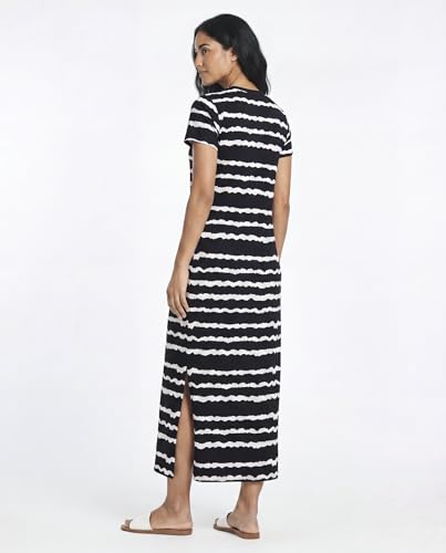Image of Real Essentials 3 Pack Women's Casual Short Sleeve Maxi T-Shirt Dress with Slit (Available in Plus Size)