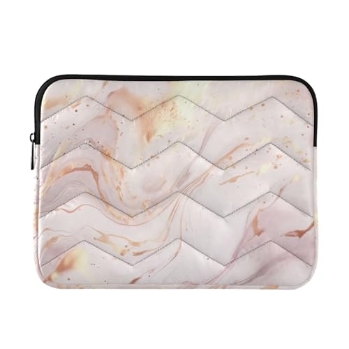 Funda para Laptop Rosada Mármol de 13-14 Pulgadas
