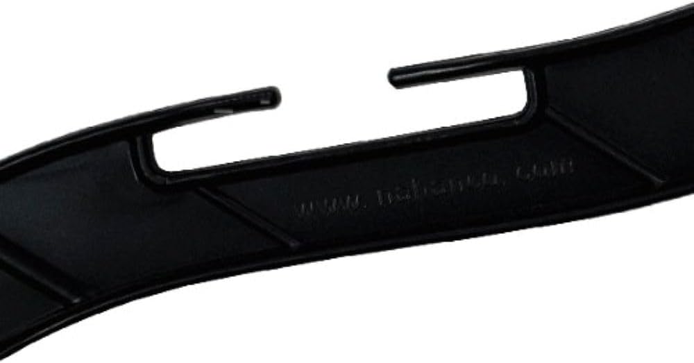 NAHANCO 17” T-Shirt Weight Plastic Shirt Hanger, Black (Pack of 100), Made in USA