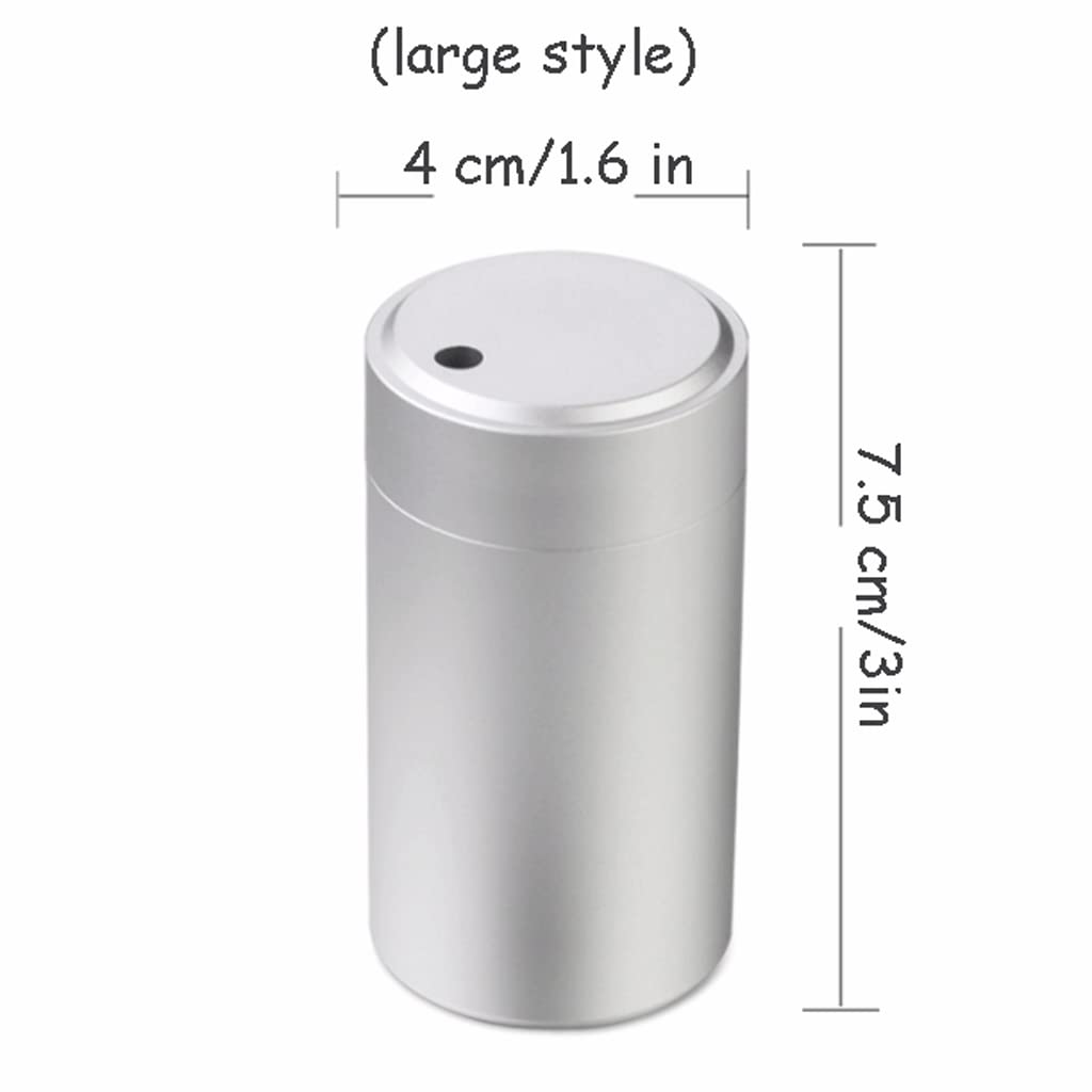 Modny Aluminiowy Pojemnik Na Wykałaczki Z Pokrywką Pojemnik Na Wykałaczki Zagęszczający Dozownik Na Wykałaczki Przenośny Futerał Na Wykałaczki Eleganc(L)
