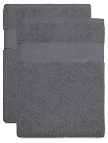 Bananalu Saunatuch XL - XXL 100x180cm Qualität 100% Baumwolle 600g/m2, 2 Stück, Mockingbird 18-4015, 100x180cm, 600g/m2 Cover