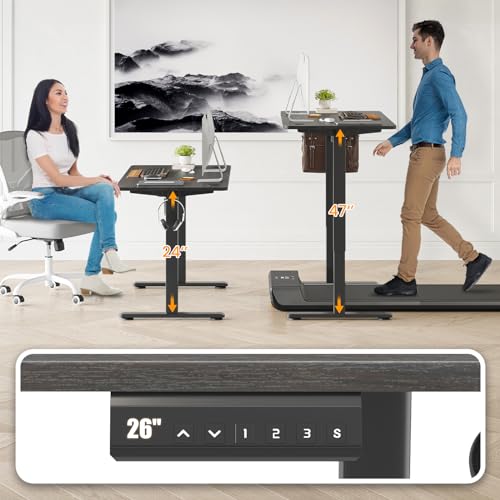 Image of STARY Electric Standing Desk Adjustable Height Sit Stand Home Office Desk with Splice Board