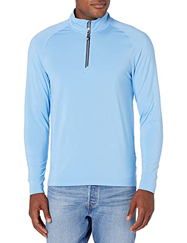 Cutter & Buck Men's Long Sleeve Adapt Eco Knit Quarter Zip Pullover, Atlas, XXLarge