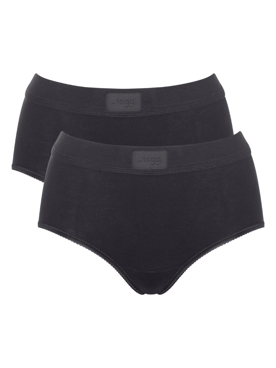 Sloggi Women's Noir Maxi Panties Double Comfort (X2)