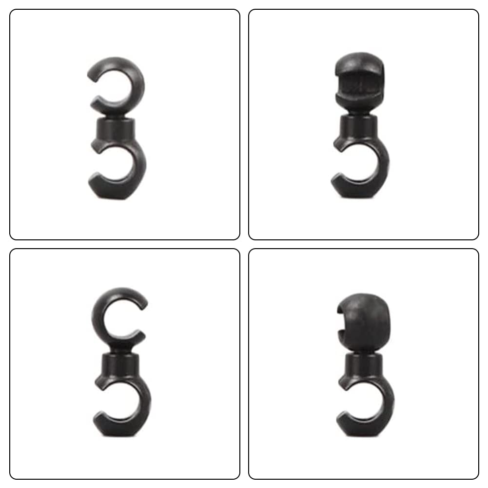 Clip Per Cavi Bici 20 Pezzi - Tipo S, Per Freni E Deragliatore, Plastica Durevole