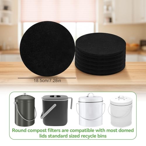 Filtros para encimera de cocina TEEKU que eliminan el mal olor del cubo de basura orgánica 5