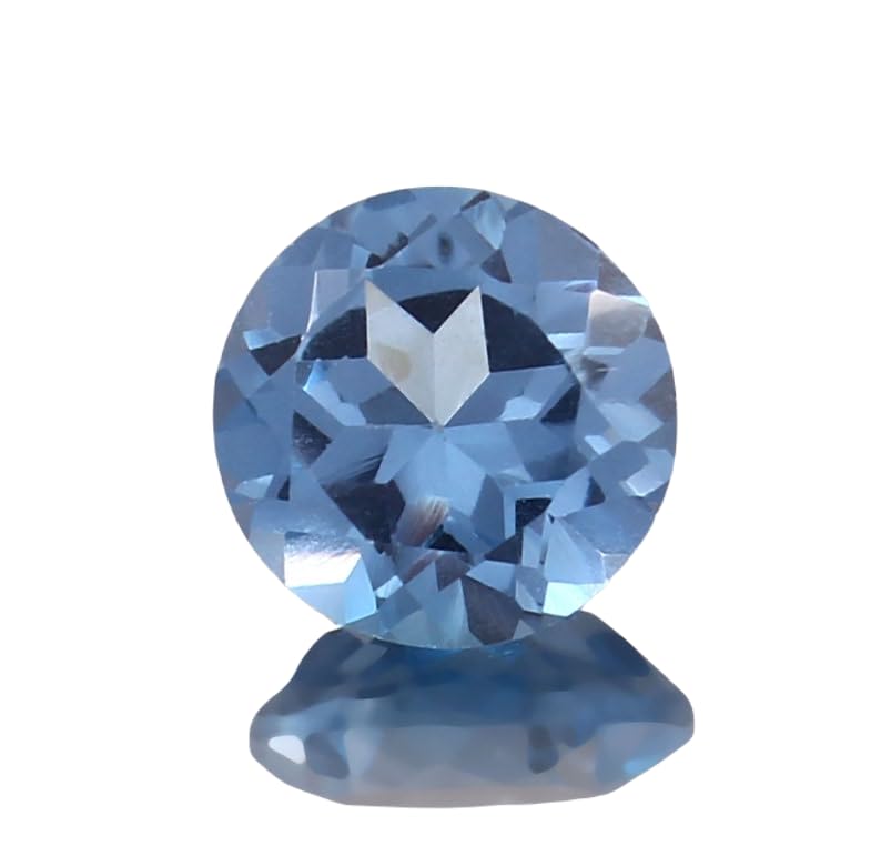 Aigue-marine précieuse ronde 9mm pour façonner un cadeau de mariage inoubliable