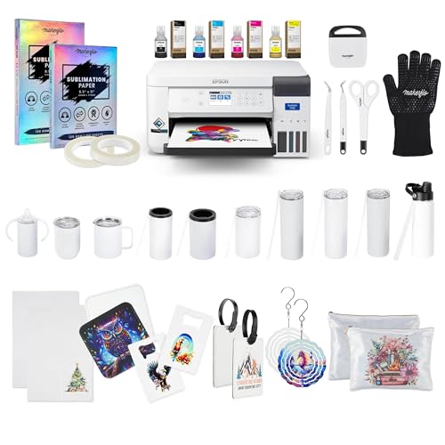 Epson Surecolor F170 Sublimation Blank Bundle – Printer with CMYK...