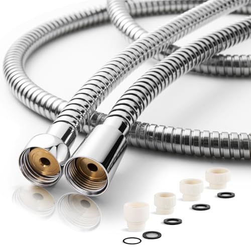 OFFO �V�����[�z�[�X 1.6m�ψ��z�[�X ��14mm 100%�X�e�����X�� �茳�~���V�����[�w�b�h�Ή� �h���R��h�~ �J�r�Ȃ��ϋv������V�����[�ف[�� �����₷������ ��t�ȒP �l�W�T�C�YG1/2 �N�������b�L