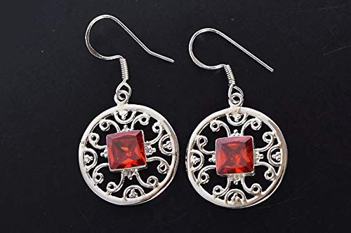 Boucles d'oreilles pierre naturelle orange contre les teints ternes - 4