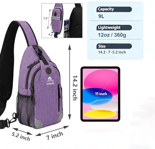Sling Backpack with 17 Pockets