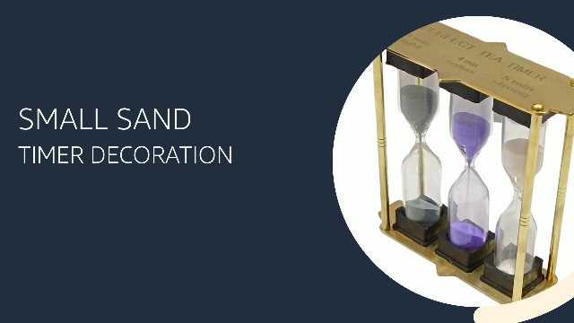 Golden Sand Sanduhr 3 Minuten – Zeittimer Aus Glas, Für Küche, Spiele & Dekoration