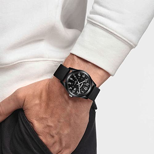 Image of LN LENQIN Mens Watches Analog Quartz Sports Unisex 30M Waterproof Nurse Watch for Men Women Medical Professionals Military Time with Second Hand Glowing Easy to Read Dial