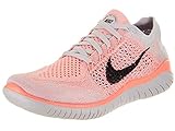 Nike Womens Free Rn Flyknit 2018 Low Top Lace Up Running, Orange, Size 6.5