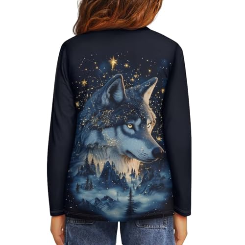 Image of Uourmeti Long Sleeve Tops for Boys Graphic T Shirts Teen Girls Active Pullover Tees