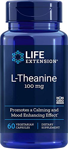 Life Extension L-Theanine 100 mg, 60 Vegetarian Capsules