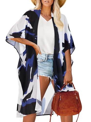 Image of Women's Kimono Beach Cover up for Summer Bathing Suits Cardigans Casual Loose Swimwear 2026