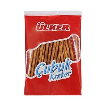 Ulker Stick Cracker 1.1 oz Ulker Cubuk Kraker 30 Gr Pack of 36 - Salted Crunchy Biscuit Snacks