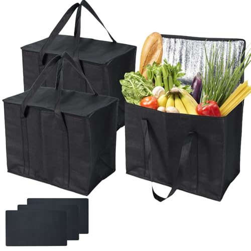 Grands sacs noirs de livraison alimentaire de 40 l : la solution robuste pour la restauration