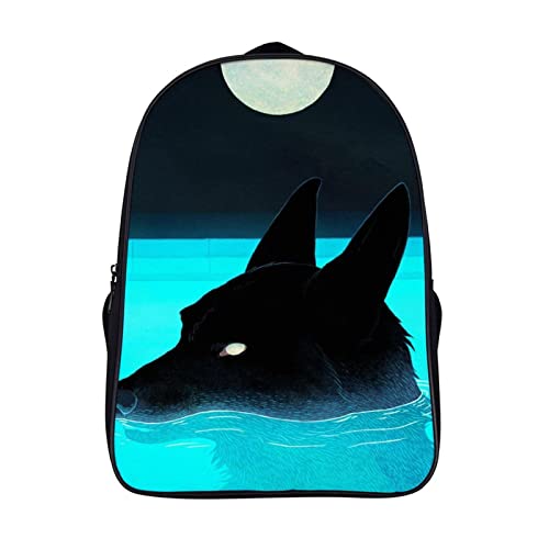 Cartable mode pour ado et adulte avec imprimé animalier cool 3D