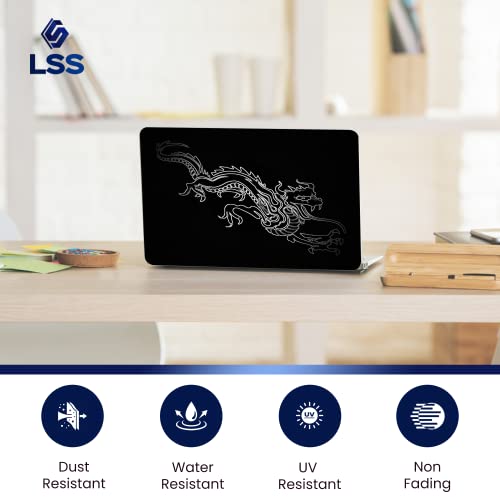 Image of LSS Laptop 15 15.6 Skin Cover with Colorful Chinese Dragon Pattern for HP Dell Lenovo Apple Asus Acer Compaq - Fits 13.3 inch 14 inch 15.6 inch 16 inch (2 Wrist Pads Free)