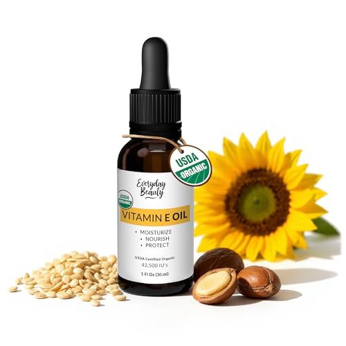Organic Vitamin E Oil – Certified Organic Blend of...
