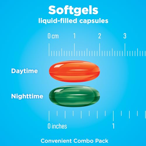 Amazon Basic Care 58072 Cold And Flu Relief, Daytime And Nighttime Combo Pack Softgels thumb #6