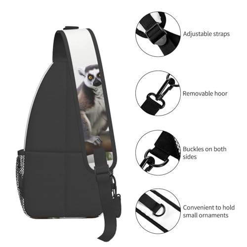 Morrales Urbanos Sling Backpack Negro Compacto miniatura 4
