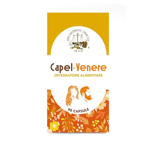 Capel Venere - Integratore per Capelli, Unghie, Pelle - 90 CAPSULE | Biotina, Zinco, Cistina e Miglio per la Crescita e Anticaduta dei Capelli - Integratore Capelli per Donna e Uomo