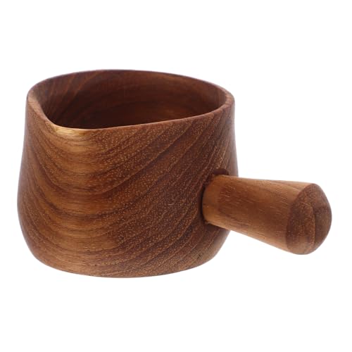 Cabilock Elegant Wooden Sauce Dispenser Multifunctional Gravy Boat for Ingredients Japanese Design Kitchen Tool for Serving and Seasoning Condiment Bowl and Pitcher