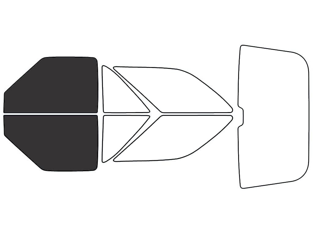Rvinyl Window Tint Kit Compatible with Chevrolet S-10 Blazer 1995-2005 (2 Door) - Front Precut Kit - 20%