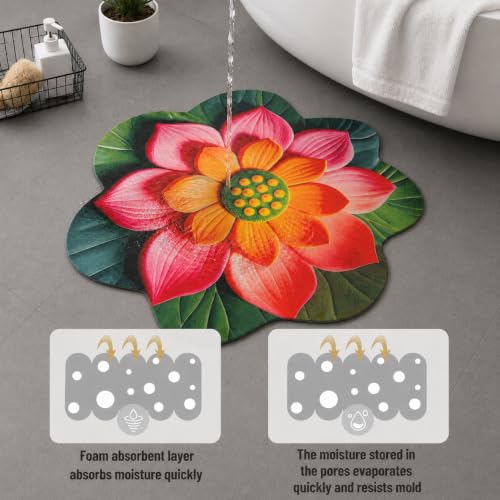 Image of Roseate Rubber Anti Skid (60x60 cm) Super Water Absorbent Mats for Home /Bathroom /Bedroom /Kitchen /Floor Mat (D8) Pack of 1