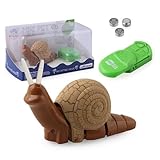 Tsiodot RC Snail Toy Realistic IR Remote Control Insect Car Vehicle Electric Animal Toy for Kids’ Birthday (Beige)