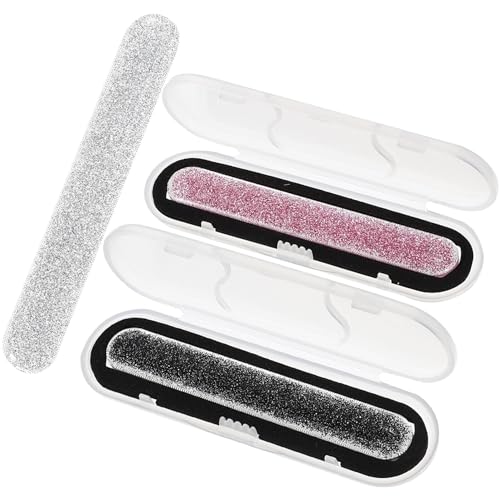 3個 爪やすり トリムネイルファイル ネイルバッファ マニキュアツール マニキュアファイル ガラス 道具 エポキシ 妊婦