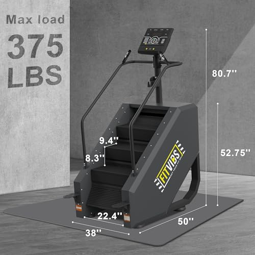 Stair Stepper Machine, Continuous Climbing Stair Machine, Commercial Grade Stair Stepping Machine for Cardio and Lower Body Workouts