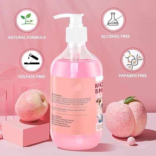 Runcaidamai Pet Shampoo for Dogs & Cats, Sensitive Skin Soothing Grooming Shampoo, Pet-Friendly Deodorizing Formula, 17 Oz Pet Supplies - 5