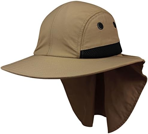 Juniper Large Bill Flap Cap, One Size, Khaki