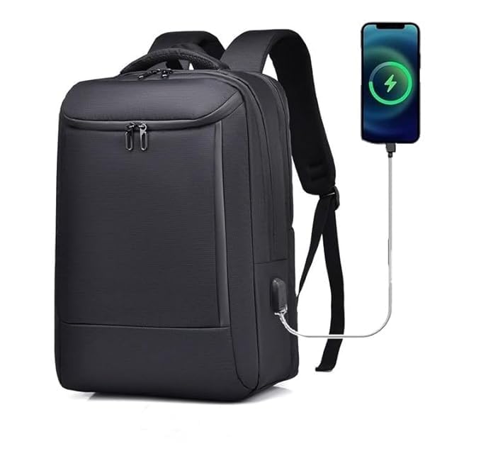 EMPEROR Premium Spy Backpack 15.6 inch Padded USB Charging Port Laptop Office Travel College Business Bag Adjustable Shoulder Straps Daily Purpose for Men women Boys Girls