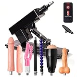 Automatische Sexmaschine mit 7 Aufsätzen & Fernbedienung | Elektrische Fickmaschine mit Einstellbarem Winkel & 330 RPM & 3XLR-Anschluss| Sex Maschine für die Frau & Männer | G-Punkt & Anal Massage
